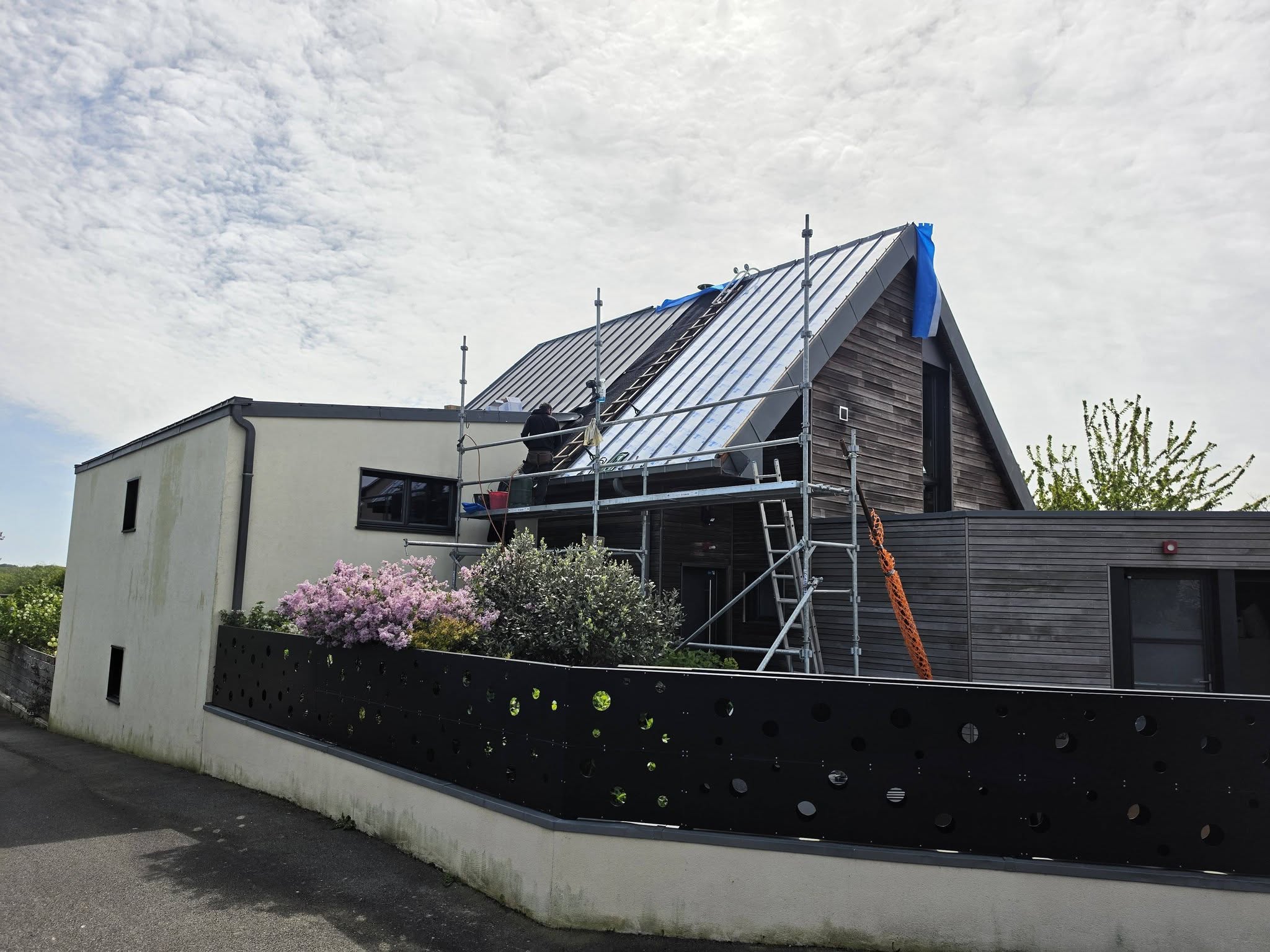 Bardage zinc ardoise façade Saint-Malo